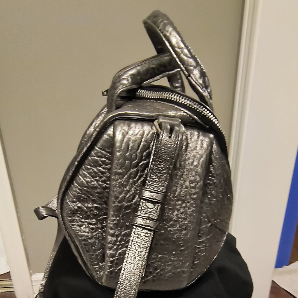 Authentic Alexander Wang Rocco Duffel Silver with Silver Hardware - Picture 7 of 7